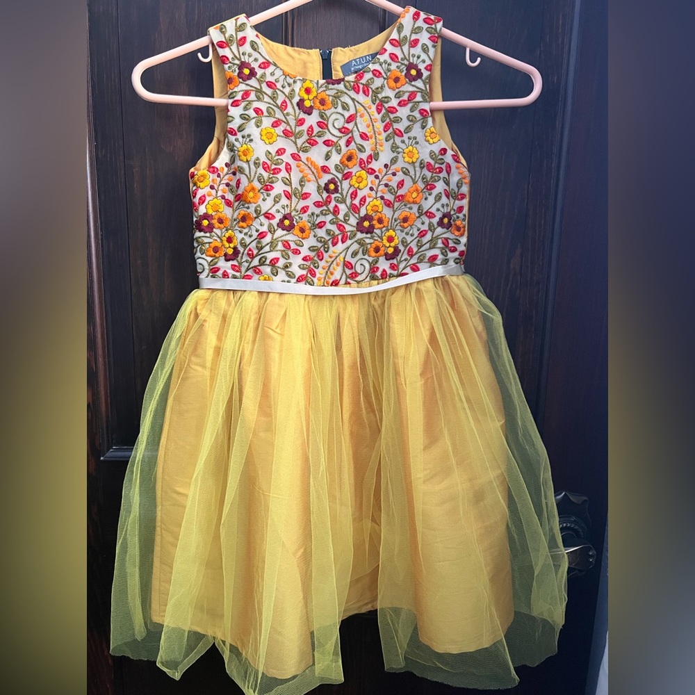 Kids Tulle Floral Dress